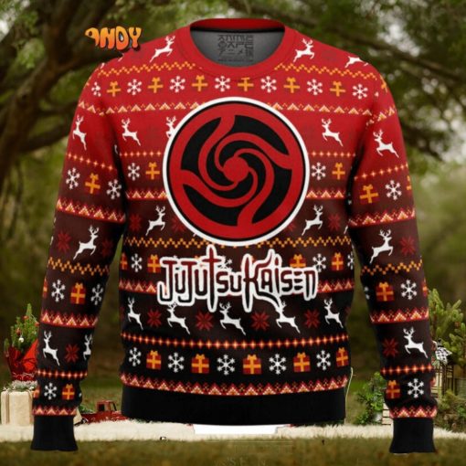 Bottons Symbol Jujutsu Kaisen Manga Anime Knitted Ugly Xmas Sweater