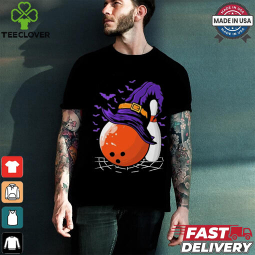 Bowling Ball Witch Hat Halloween Shirt