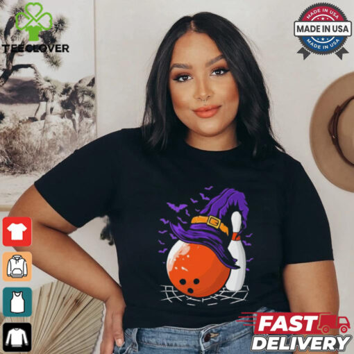 Bowling Ball Witch Hat Halloween Shirt