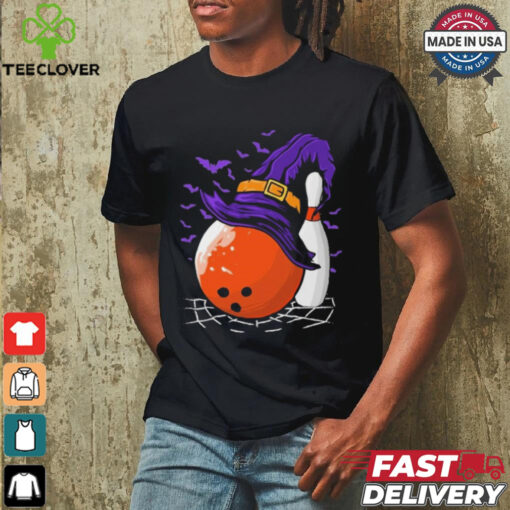 Bowling Ball Witch Hat Halloween Shirt