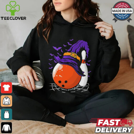 Bowling Ball Witch Hat Halloween Shirt