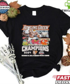 Bowling Green 68 Ventures Bowl Champions 2024 T-Shirt, featuring a celebratory design highlighting Bowling Green’s victory in the 2024 68 Ventures Bowl. Perfect for fans commemorating this special championship win with a stylish and spirited shirt.