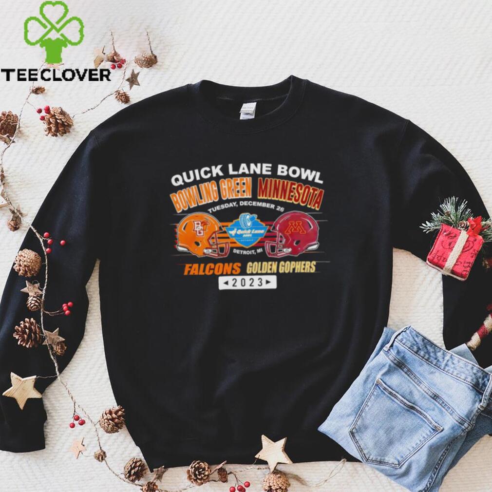 Bowling Green Falcons vs Minnesota Golden Gophers Quick Lane Bowl Game 2023 shirt Bowling Green Falcons vs Minnesota Golden Gophers Quick Lane Bowl Game 2023 shirt