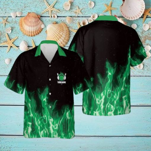 Bowling Green Flame Magic Fire Personalized Hawaiian Shirt