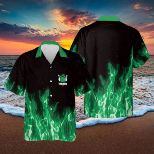 Bowling Green Flame Magic Fire Personalized Hawaiian Shirt