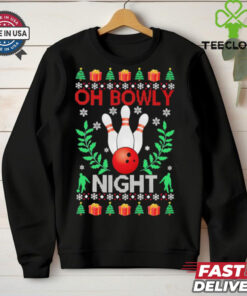 Bowling Oh Bowly Night Christmas shirt