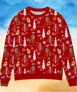 Boxer Christmas Hoho Pattern Ugly Sweater Gift For Dog Lover, Funny Christmas