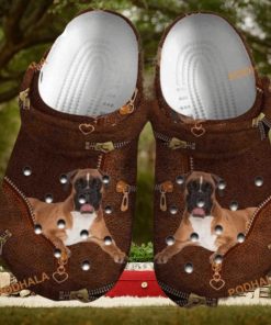 Boxer Dog Leatherboxer Clog Boxer Lover Puppy Crocs Gift