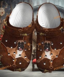 Boxer Dog Leatherboxer Clog Boxer Lover Puppy Crocs Gift