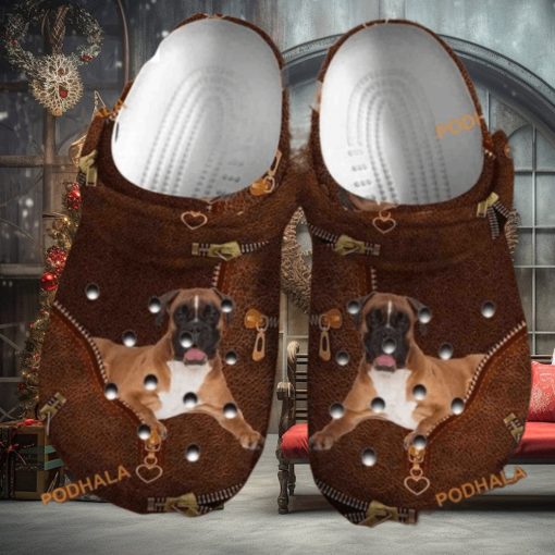 Boxer Dog Leatherboxer Clog Boxer Lover Puppy Crocs Gift