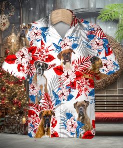 Boxer Hawaiian Shirt, Dog Summer Aloha Shirt