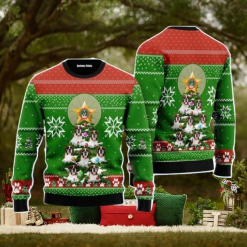 Boxer Pine Christmas Unisex Ugly Sweater