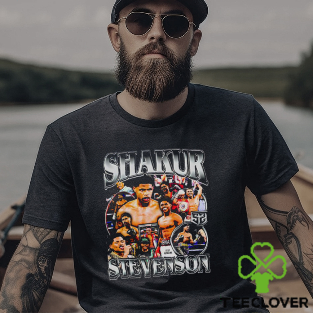 Boxer Shakur Stevenson Collage Vintage 90s Shirt Boxer Shakur Stevenson Collage Vintage 90s Shirt