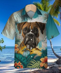 Boxer Vigor 3D Hawaiian Shirt Standing Tall In Tropical Arenas