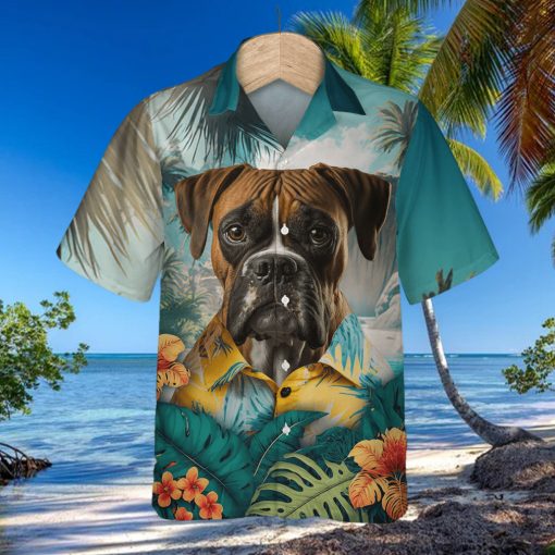 Boxer Vigor 3D Hawaiian Shirt Standing Tall In Tropical Arenas