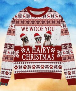 Boxer We Woof You A Hairy Christmas Ugly Sweater Gift For Dog Lover, Funny Christmas