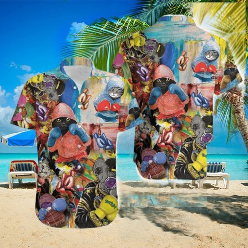 Boxing Cats Cute Hawaiian Shirt