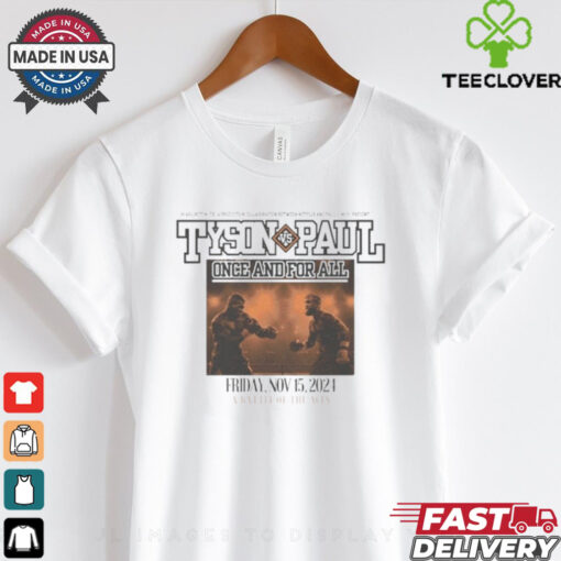 Boxing Fight Retro Tee, Jake Paul Vs Mike Tyson Once And For All Shirt