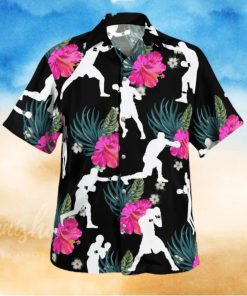 Boxing Tropical Flower Hawaiian Shirt