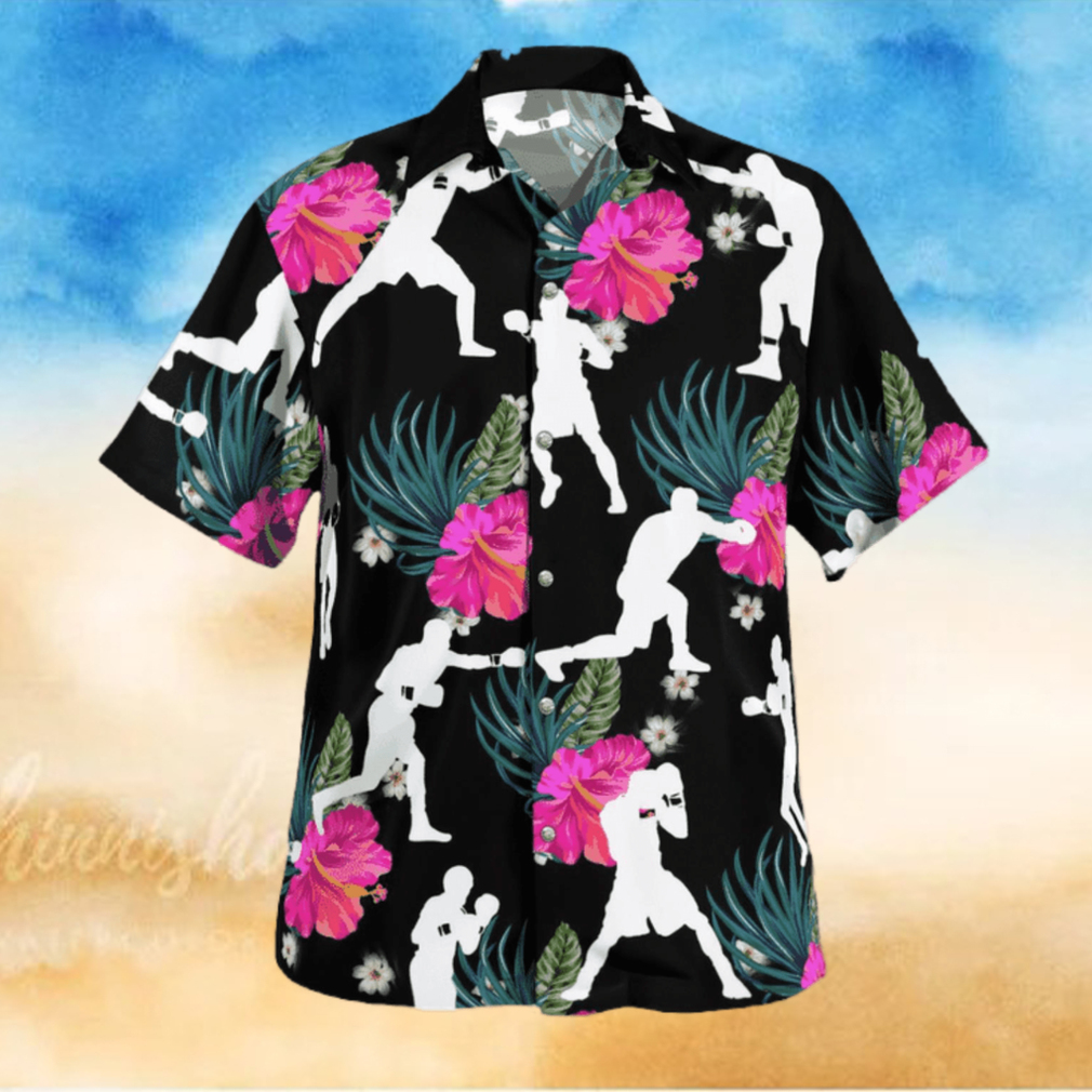 Boxing Tropical Flower Hawaiian Shirt Boxing Tropical Flower Hawaiian Shirt