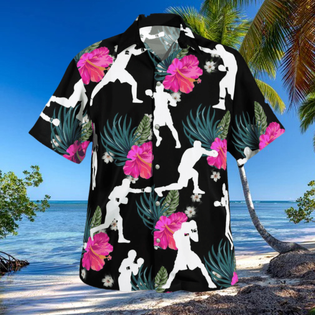 Boxing Tropical Flower Hawaiian Shirt Boxing Tropical Flower Hawaiian Shirt