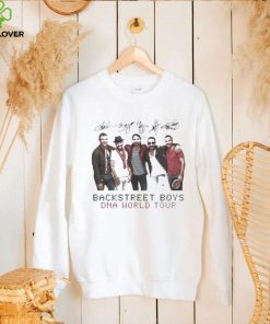 Boygroup Backstreet Boys Dna World Tour Bsb With Signature White Ver Shirt