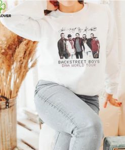 Boygroup Backstreet Boys Dna World Tour Bsb With Signature White Ver Shirt