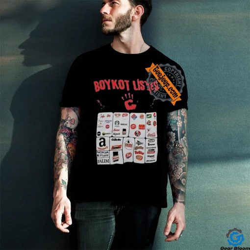 Boykot listesi logo shirt
