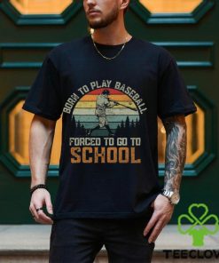 Boys Baseball T shirt, Born To Play Baseball Forced To Go To School, Back To School Gift For Baseball Lovers, Baseball Tees