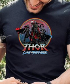 Boy's Marvel Thor Love and Thunder Heroes Circle Logo T Shirt