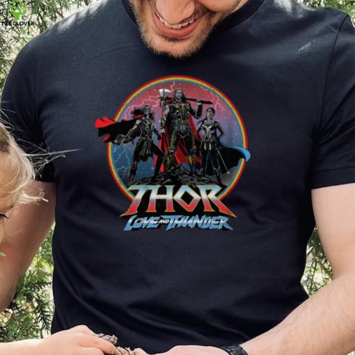 Boy’s Marvel Thor Love and Thunder Heroes Circle Logo T Shirt