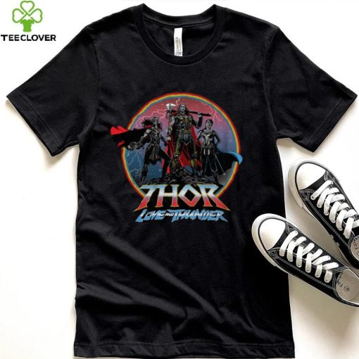 Boy’s Marvel Thor Love and Thunder Heroes Circle Logo T Shirt