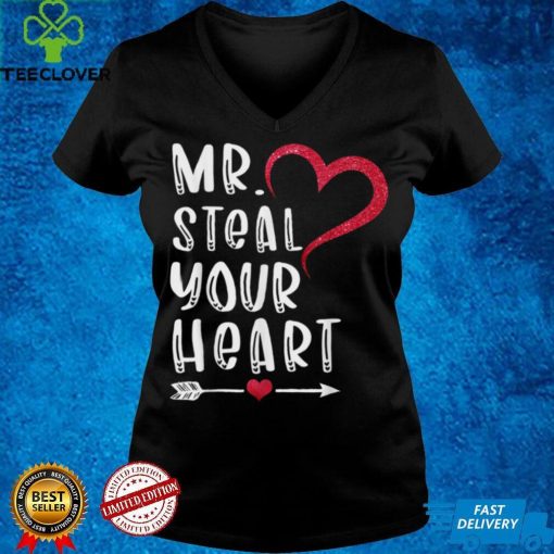 Boys Valentine Shirt Mr Steal Your Heart For Boys Men Gifts T Shirt