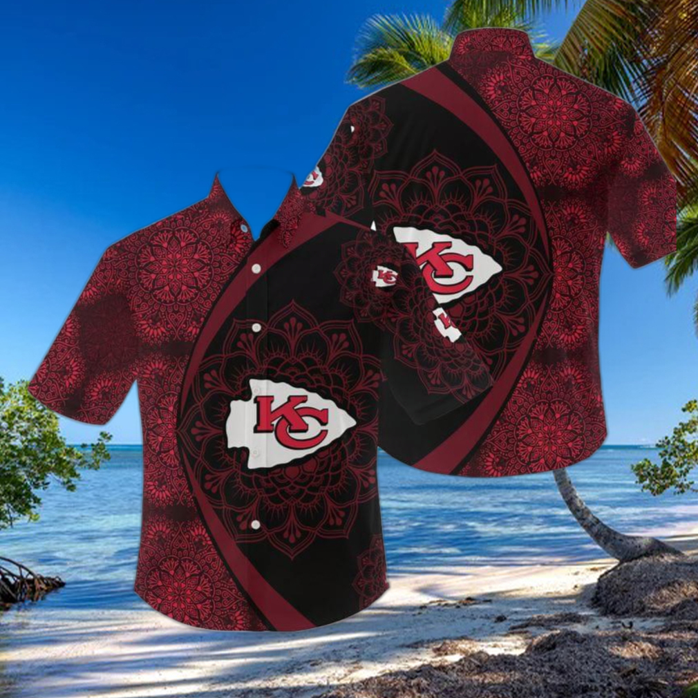 Chiefs Hawaiian Shirt Tropical Floral Football NFL Kansas City