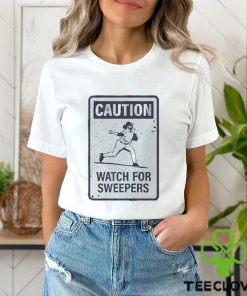 Brad Hand Caution Watch For Sweepers T shirt