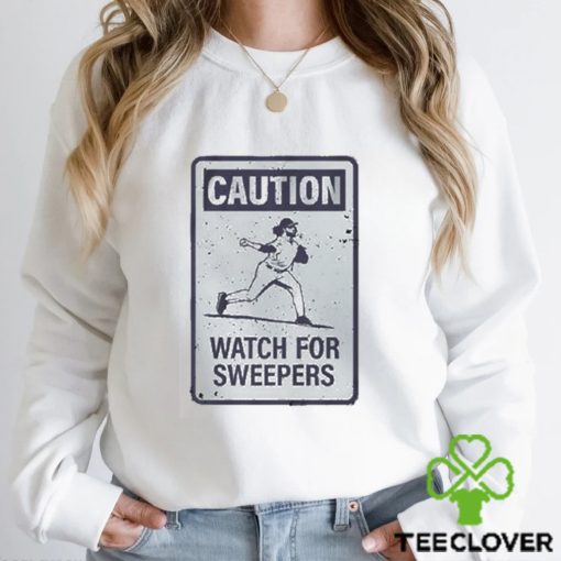Brad Hand Caution Watch For Sweepers T shirt