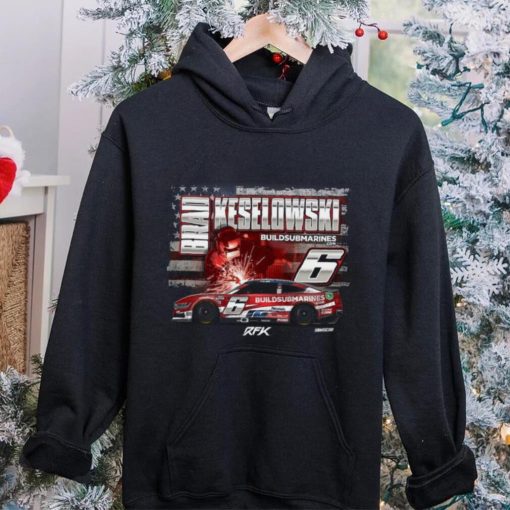 Brad Keselowski Checkered Flag Sports Build Submarines.com Patriotic Car T Shirt