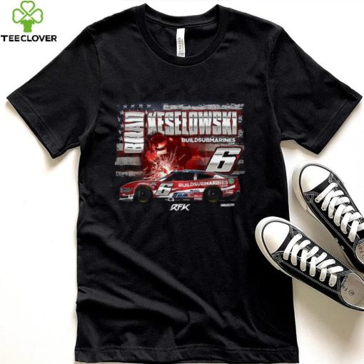 Brad Keselowski Checkered Flag Sports Build Submarines.com Patriotic Car T Shirt