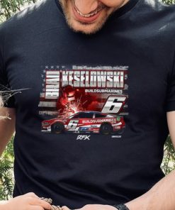 Brad Keselowski Checkered Flag Sports Build Submarines.com Patriotic Car T Shirt