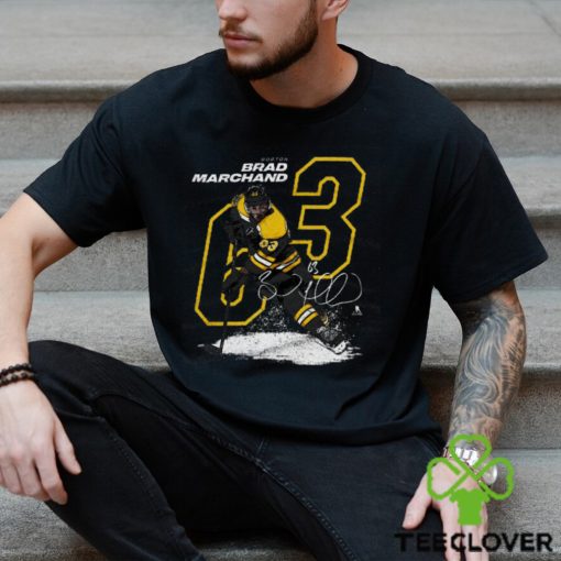 Brad Marchand Offset Y WHT SHIRT