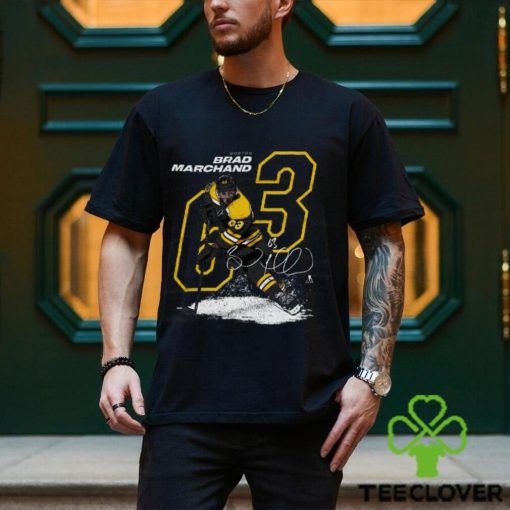 Brad Marchand Offset Y WHT SHIRT