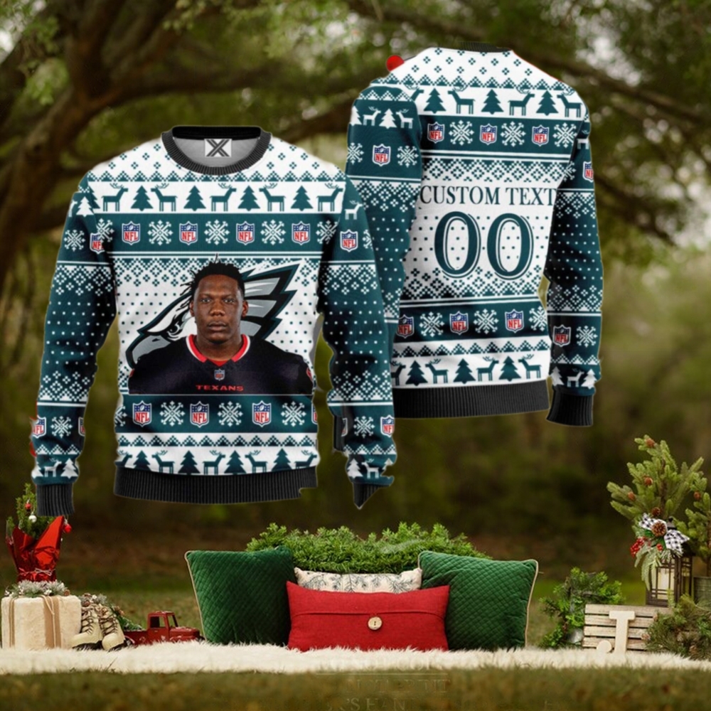 Braeden Daniels Philadelphia Eagles Personalized Sweaters Braeden Daniels Philadelphia Eagles Personalized Sweaters