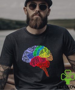 Brain Frontal lobe Temporal lobe cerebellum Brainstem colorful shirt