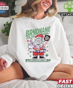 Brand name est 2024 santa’s favorite stoner shirt
