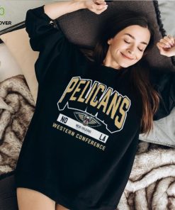 Branded Heather Navy New Orleans Pelicans Front Court Press Snow Wash Shirt