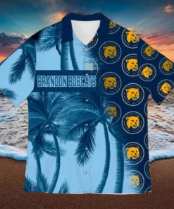 Brandon Bobcats Coconut Tree Aloha Hawaiian Shirt