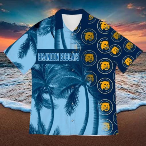 Brandon Bobcats Coconut Tree Aloha Hawaiian Shirt