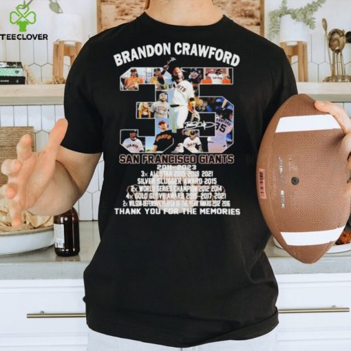 Brandon Crawford San Francisco Giants 2011 – 2023 Thank You For The Memories T Shirt