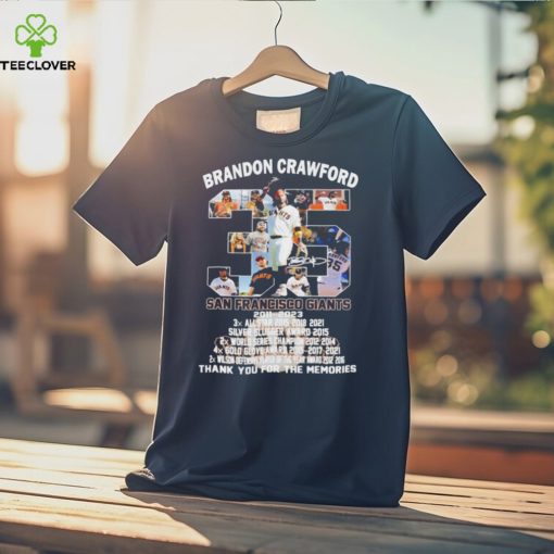 Brandon Crawford San Francisco Giants 2011 – 2023 Thank You For The Memories T Shirt