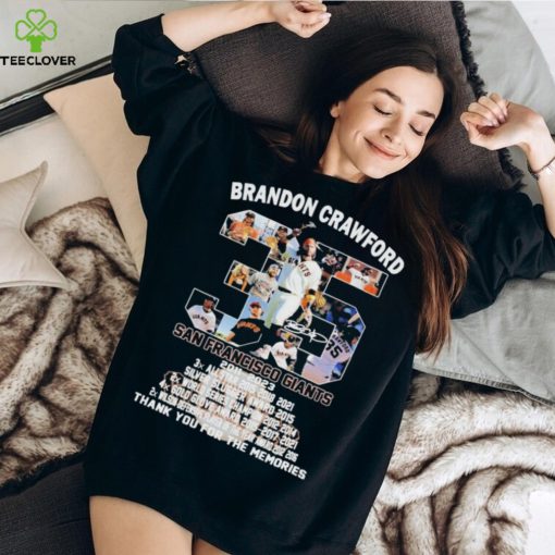 Brandon Crawford San Francisco Giants 2011 – 2023 Thank You For The Memories T Shirt